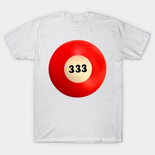 333 Angel Number Pool Ball T-Shirt